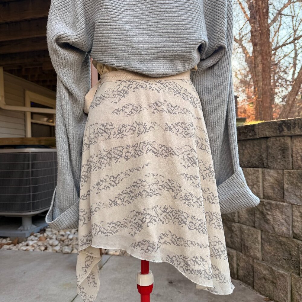 silence + noise Beige Printed Mini Skirt